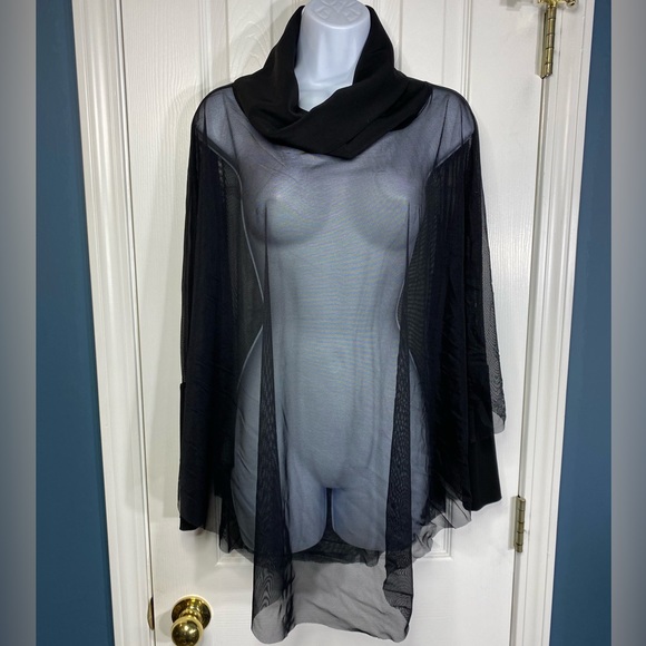 Joseph Ribkoff Sheer Mesh Style Batwing Top 191308 - Picture 3 of 7